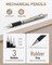 30PCS Art Mechanical Pencil Set in Leather Case, Metal Drafting Pencil 0.5 mm, 0.7 mm, 0.9 mm & 3 PCS 2mm Lead Holders for Sketching Drawing With 16 Tube (6B 4B 2B HB 2H 4H Colors) Lead Refills